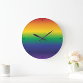 Schöner Gradient Rainbow Große Wanduhr (Zuhause)