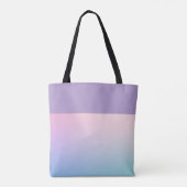 Schöner Gradient Rosa Lila  Tasche (Rückseite)
