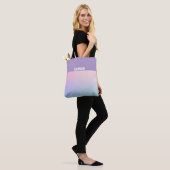 Schöner Gradient Rosa Lila  Tasche (Am Model)