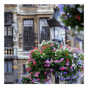 Schöner Grand Place von Brüssel, Belgien Poster