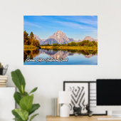 Schöner Grand Teton Nationalpark, Wyoming Poster (Heimbüro)