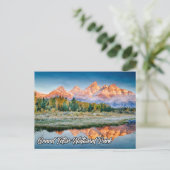 Schöner Grand Teton Nationalpark, Wyoming Postkarte (Stehend Vorderseite)