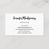 Schöner grauer Wolf in einem dunklen Wald Visitenkarte (Rückseite)