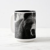 Schöner Grizzlybär Zweifarbige Tasse (Vorderseite Links)