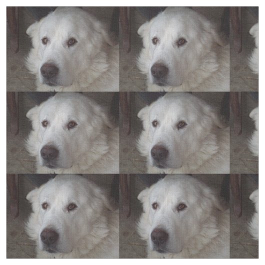 Schöner große Pyrenäen-Hund Stoff (Muster)