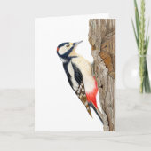 Schöner großer gepunkteter Spechte Karte (Vorderseite)