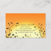 Schöner großer perfekter Phantastischer Sonnenaufg Visitenkarte (Rückseite)