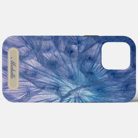 Schöner großer Wispy Blue Dandelion Case-Mate iPhone Hülle (Rückseite (Horizontal))