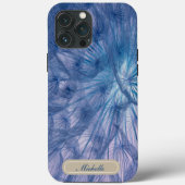 Schöner großer Wispy Blue Dandelion Case-Mate iPhone Hülle (Rückseite)
