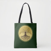 Schöner, grüner Banyan Tree of Life Tasche (Vorderseite)
