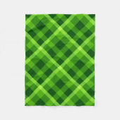 Schöner grüner Baum Karo kleine Fleece-Decke Fleecedecke (Vorderseite)