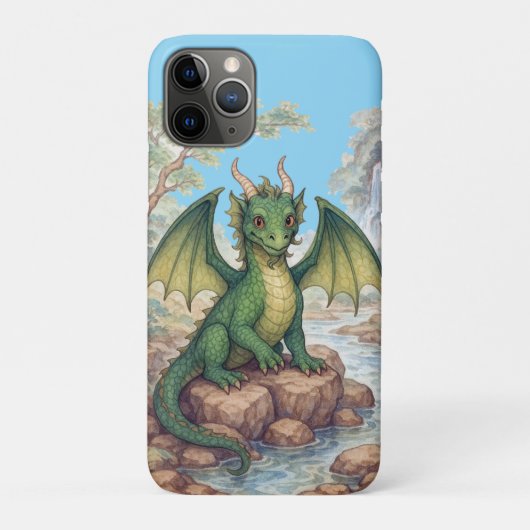Schöner grüner Drache Case-Mate iPhone Hülle (Rückseite)