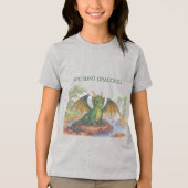 Schöner grüner Drache Tri-Blend Shirt (Vorderseite)