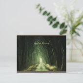 Schöner grüner Dunkelwald Postkarte (Stehend Vorderseite)