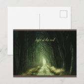 Schöner grüner Dunkelwald Postkarte (Vorne/Hinten)