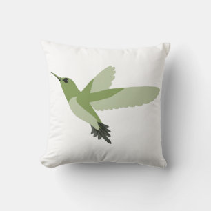 Schöner Grüner Kolibri Kissen