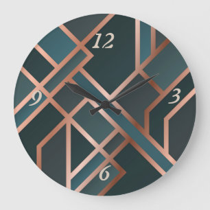 Schöner grüner Marmor Runde Uhr