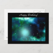 Schöner Grüner Nebel Geburtstag Postkarte (Vorne/Hinten)