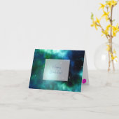 Schöner Grüner Nebel Happy Birthday Karte (Gelbe Blume)