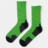 Schöner grüner Shamrock Socken (Links)