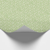 Schöner grüner viktorianischer Damast Geschenkpapier (Ecke)