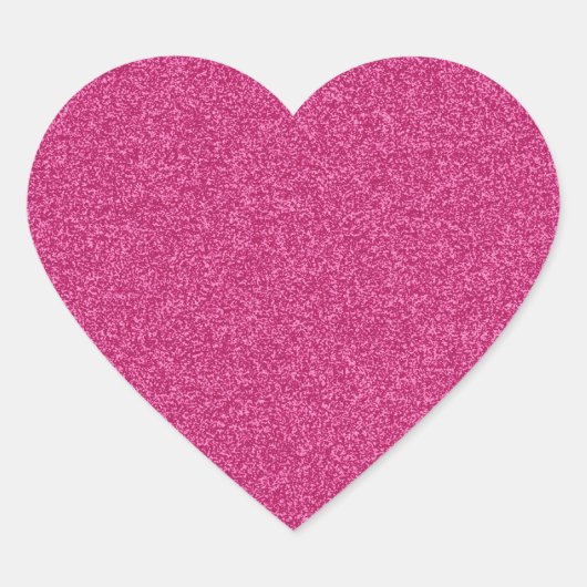 Schöner, gürtelrosa Glitzer-Hintergrund Herz-Aufkleber (Vorderseite)