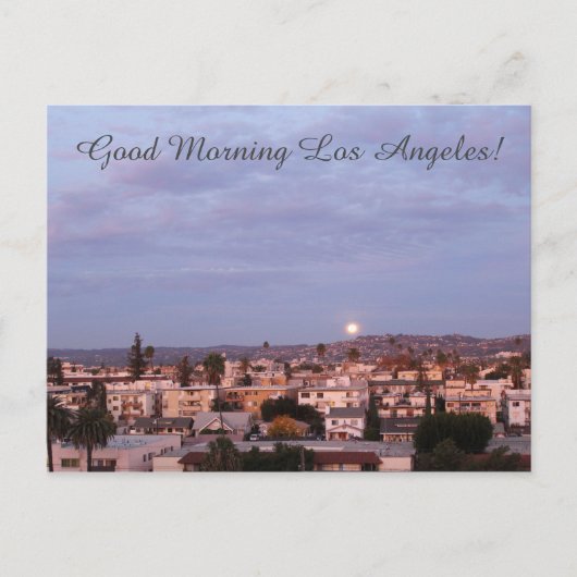 Schöner guter Morgen Los Angeles Postcard! Postkarte (Vorderseite)
