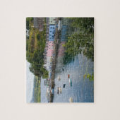 Schöner Hafen und Segelboote mit Reflexionen in 2 Puzzle (Vertikal)