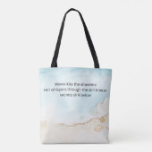 Schöner Haiku auf einer Tote-Tasche. Tasche (Rückseite)