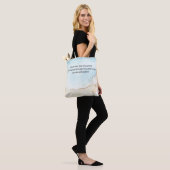 Schöner Haiku auf einer Tote-Tasche. Tasche (Am Model)