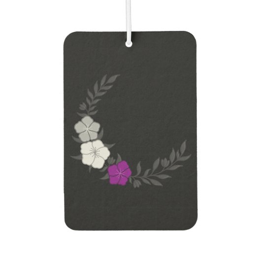 Schöner Halbmond subtiler asexueller Blume Autolufterfrischer (Vorderseite)