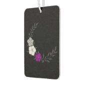 Schöner Halbmond subtiler asexueller Blume Autolufterfrischer (Links)