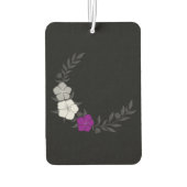 Schöner Halbmond subtiler asexueller Blume Autolufterfrischer (Rückseite)