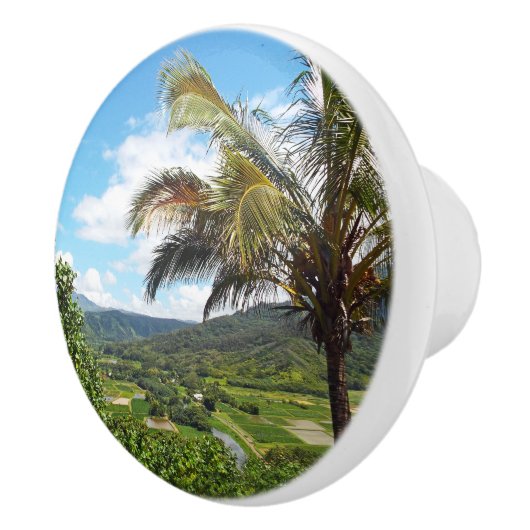 "SCHÖNER HANALEI-ÜBERBLICK" KERAMIKKNAUF (Rechts)