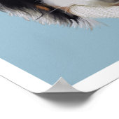 Schöner handgemalter Australischer Schäferhund Poster (Ecke)