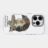 Schöner handgemalter gefährdeter Adler iPhone Hülle (Rückseite (Horizontal))