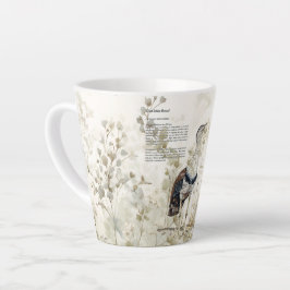 Schöner, handgemalter Indianervogel Milchtasse