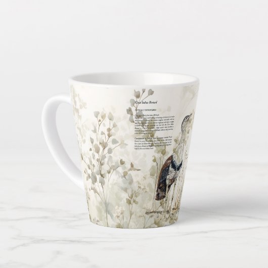 Schöner, handgemalter Indianervogel Milchtasse (Linke Ecke)