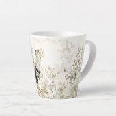 Schöner, handgemalter Indianervogel Milchtasse (Rechte Ecke)