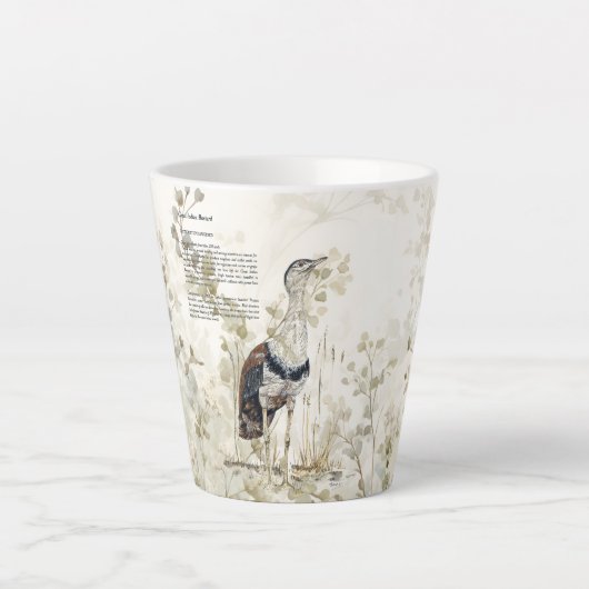 Schöner, handgemalter Indianervogel Milchtasse (Vorderseite)