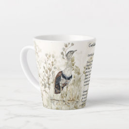 Schöner, handgemalter Indianervogel Milchtasse