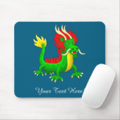 Schöner handgezeichneter chinesischer Drache Mousepad (Mit Mouse)