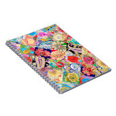 Schöner handgezogener Garten Blumenmuster mit Bob Notizblock (Rechte Seite)