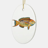 Schöner Hawaiianischer Fisch - Regal Parrotfish Keramikornament (Links)