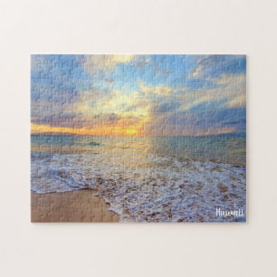 Schöner hawaiianischer Sonnenuntergang Puzzle