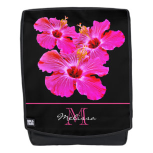 Schöner HEISSES Rosa-Hibiskus-Rucksack Rucksack