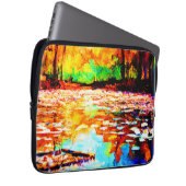 Schöner, hellfarbener Orangenwald. Jetzt kaufen Laptopschutzhülle (Vorne Rechts)