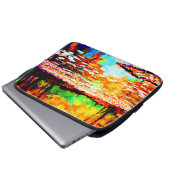 Schöner, hellfarbener Orangenwald. Jetzt kaufen Laptopschutzhülle (Vorne Knopf)