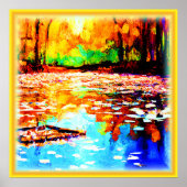 Schöner, hellfarbener Orangenwald. Jetzt kaufen Poster (Vorne)