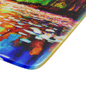 Schöner, hellfarbener Orangenwald. Jetzt kaufen Schneidebrett (Ecke)